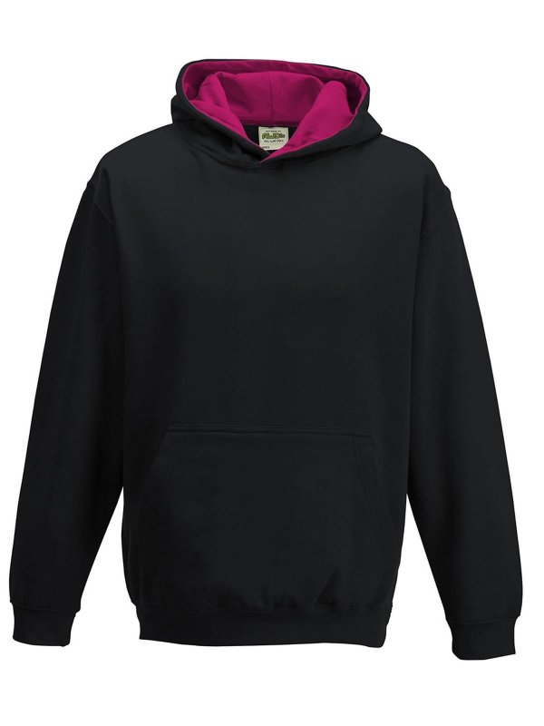 jet black/hot pink